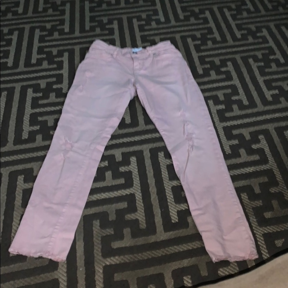 girls pink jeans